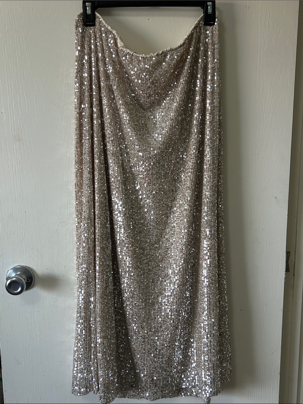 Old Navy Sequin Maxi Skirt in Champagne Sparkle